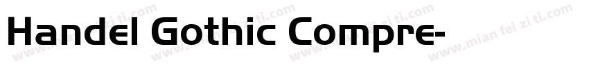 Handel Gothic Compre字体转换